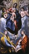 El Greco Madonna and Child with St Martina and St Agnes Germany oil painting artist